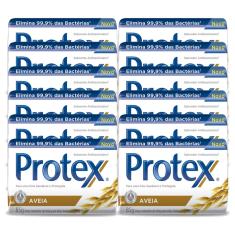 Kit Sabonete em Barra Protex Aveia 85g com 12 unidades