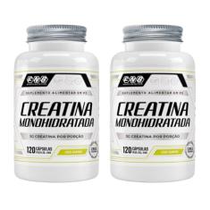 2x Creatina Monohidratada 100% Pura Com 120 Capsulas de 500mg FNB Sport Nutrition