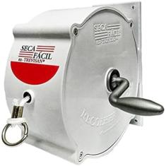 Varal Recolhível Retrátil de Parede 30m Branco Seca Fácil Trevisan