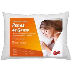 Travesseiro Castor Sleep Pena de Ganso 45x65x13cm