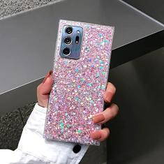 Capa de telefone de silicone macio brilho de verão bling para samsung galaxy s8 s9 s10 s20 fe plus note 8 10 pro 20 ultra s30 s21 capa, rosa, para s8plus