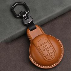 Porta-chaves do carro, capa de couro inteligente, adequada para MINI Cooper Clubman Hatchback Countryman F54 F55 F56 F57 F60, porta-chaves do carro ABS Smart porta-chaves do carro