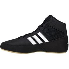 adidas Tênis masculino de luta livre HVC, Preto/branco, 39