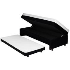 Cama Box Solteiro SMP Conjugada com Cama Auxiliar - LightSpuma BIBOX B