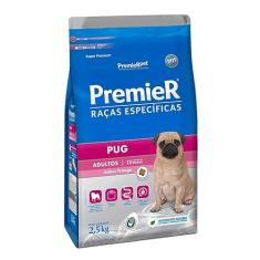 Ração Premier Raças Específicas Pug Cães Adultos Porte Pequeno Frango 2,5kg