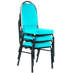 03 Cadeiras Para Hotel E Auditório Linha Hotel Verde