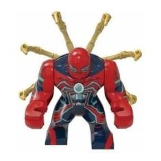 Boneco Big Blocos De Montar Homem Aranha Light Blue