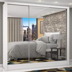 Guarda-Roupa Casal 3 Portas com Espelho Porto Premium Espresso Móveis