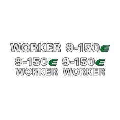 Emblemas 9-150e Worker Adesivo Volkswagen Caminhão Cromado - SPORTINOX