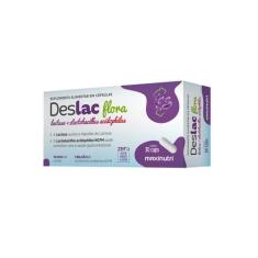 Deslac Flora Lactase + Lactobacillus 30 Capsulas com 540 mg - Maxi nut