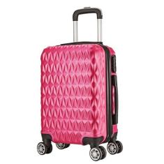 Mala De Viagem Grande 77x48x30 Em Abs C/ Rodinhas 360º  - EAGLE, Rosa 
