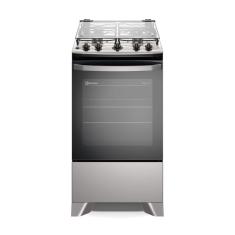 Fogão Electrolux 4 bocas Efficient com PerfectCook Prata (FE4IS)