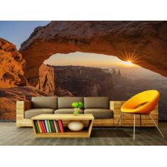 Papel de Parede Paisagens Caverna 48 - 1,00 X 2,00 - Voce Decorando