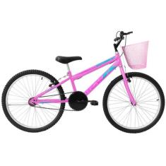 Bicicleta Aro 24 para Menina Infantil Wendy Com Cestinha - Wendy Bikes