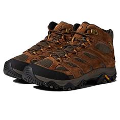 Merrell Bota masculina Moab 3 Mid impermeável para caminhada, Terra, 42