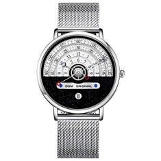 Relógio de pulso estilo personalizado Luxuoso À Prova D'Água (Cinza)