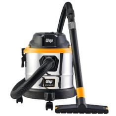 Aspirador de Pó e Água WAP GTW Inox 15 1700W com Bocal de Sopro - Preto/Amarelo