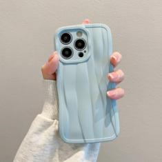 Capa de telefone de silicone macio para iphone 13 14 12 11 pro max x xs xr doces cor capa traseira para iphone 14plus, azul, para iphone 13 pro