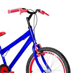 Bicicleta Infantil Aro 20 Aero Azul e Vermelha