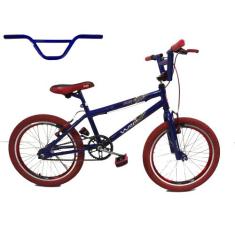 Bicicleta Aro 20 Bmx Cross Freestyle Aero - WRP, Azul, Vermelho