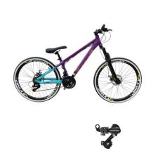 Bicicleta Aro 26 Vikingx Tuff 44 Aluminio 24v Cambio Shimano Mtb Freer