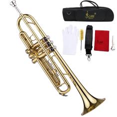 Trompete summina Bb B Flat Brass com luvas de bocal