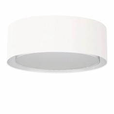 Plafon Duplo Cilíndrico Md-3037 Cúpula em Tecido 60x25cm Branco - Bivolt