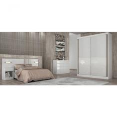 Guarda Roupa Solteiro 2 Portas 3 Gavetas Virtus -branco - Móveis Novo Horizonte