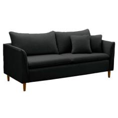 Sofá Living Kassia 2 lugares 2,04m Grafite LansofBr - Lansof Brasil