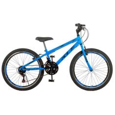Bicicleta Aro 24 Kls Sport Gold Freio V-Brake Mtb 21 Marchas-Masculino