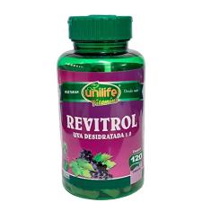 Semente de Uva Revitrol Resveratrol 500mg 120 Caps Unilife