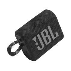 Caixa Bluetooth Jbl Go3 Preta Com Potência De 4,2W Jbl
