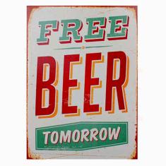 Quadro Tela Free Beer Tomorrow