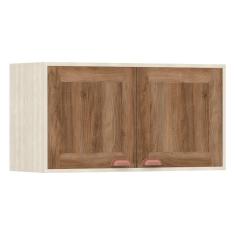 Armário Aéreo de Cozinha 80 cm 2 Portas de abrir Sofia Luciane Móveis