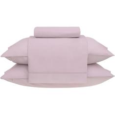 Jogo de Cama Casal Percal 180 Fios Buddemeyer Basic Percalle 100% Algodão Penteado Rosa 4 peças