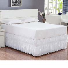 Saia Box Casal King Perolla - Branco