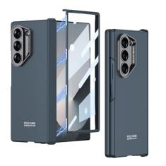 Furwabo Capa para Samsung Galaxy Z Fold 6 com proteção magnética para dobradiça e protetor de tela integrado, capa rígida de luxo fina à prova de choque resistente a arranhões para Samsung Galaxy Z