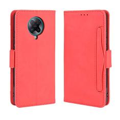 Capa com compartimento para cartão para XIAOMI Mi Poco F2 Pro, capa flip carteira com suporte de couro para XIAOMI Mi Poco F2 Pro, capa magnética retrô para celular, capa carteira com compartimentos
