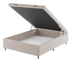 BASE BOX BAU CASAL RAVENA (43X138x188CM) TURKEY CREME- CASA GIULIA