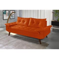 Sofa Bariloche 3 Lugares em Material Sintético - Essencial Estofados, 