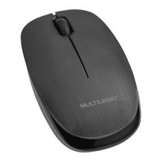 Mouse Óptico Multilaser MO251 USB Sem Fio 1200 DPI Preto, Preto