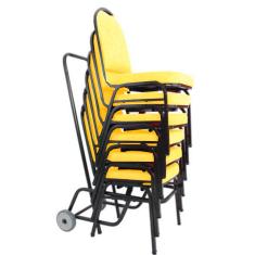 06 Cadeiras para Hotel e Auditório Linha Hotel Amarelo