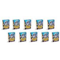 10 Pacotes Dragon Shield Matte Mini Prata Japonesa 60 ct Ca