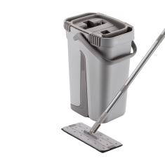 Mop Flat Lava E Seca Com Refil Extra De Microfibra