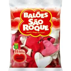 Balão Coracao 11Pol. Vermelho Quente - Sao Roque