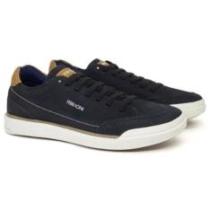 Tênis Sapatênis 24h Couro Casual Confortável com Cadarço Elástico 1056-Masculino