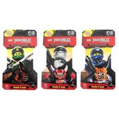 Jogo Cards Colecionáveis Blister Ninjago Lego 3 Unidades