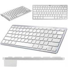 Teclado Bluetooth Tablet Android Branco