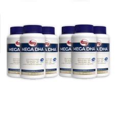 Caixa c/ 6 unidades MEGA DHA Vitafor 120 Cápsulas - Omega 3 DHA Alta Concentração