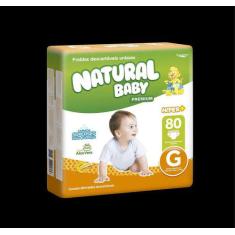 Fralda Natural Baby Premium Hiper G 80 Unidades - Ever Green